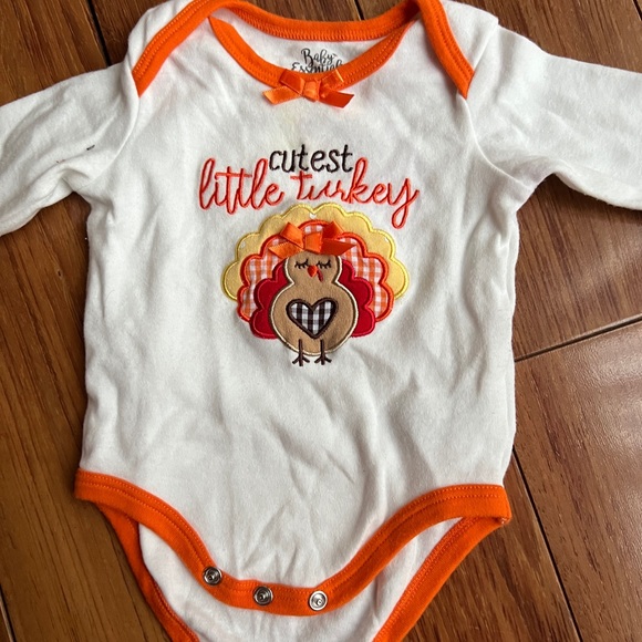 Baby Girl Thanksgiving Outfit Set Turkey Tutu 3 Months - Picture 2 of 7